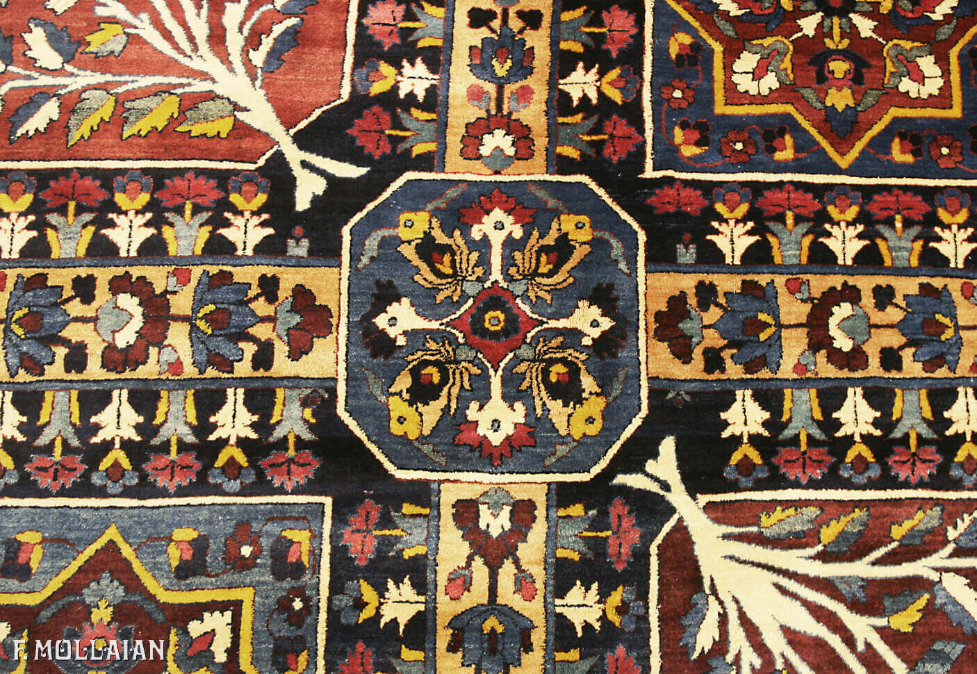 Antique Persian Yazd Carpet (573x410 cm)